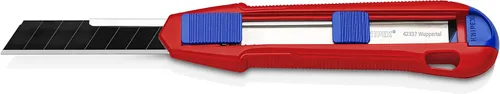 Miniatura 4 de KNIPEX Tools CutiX Cuchillo universal a presión, 6-1/2 pulgadas, rojo/azul
