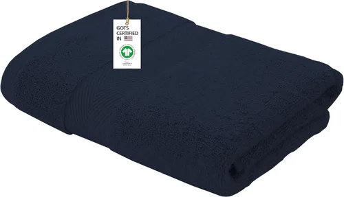 Miniatura 50 de Toallas 100% algodón orgánico de 22.93 oz/m² de felpa al tacto de secado rápido, paquete de 12 toallas de lavado de algodón orgánico, certificado