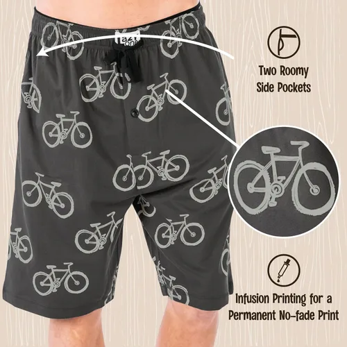 Miniatura 12 de Lazy One - Pantalones cortos de pijama para hombre, ropa de dormir