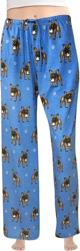 Pet Lover Pantalones de pijama Nueva mezcla de algodón Todas las estaciones Pantalones de descanso de ajuste cómodo para mujeres y hombres 27