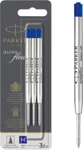 Miniatura 9 de Parker Quinkflow - Recambio de tinta para bolígrafo, punta media, color negro