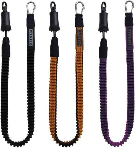Miniatura 2 de Mystic Correa de seguridad larga para cometas de kiteboarding 2024 Negro/Naranja (C955)