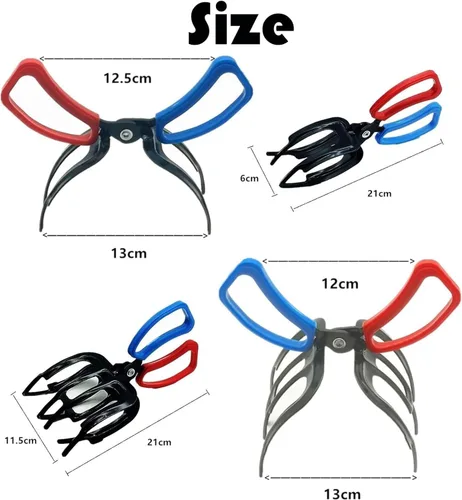 Miniatura 2 de Pinza de peces de 3 garras, alicates de pesca de metal multifuncionales, herramienta antideslizante para capturar peces, accesorios de pesca ligeros