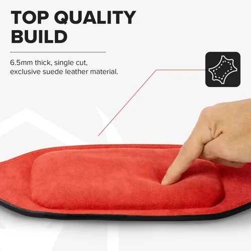Miniatura 3 de Cinturón de levantamiento de pesas – Cinturón de cuero acolchado de 6 pulgadas – Soporte de espalda resistente y cómodo para levantamiento de pesas