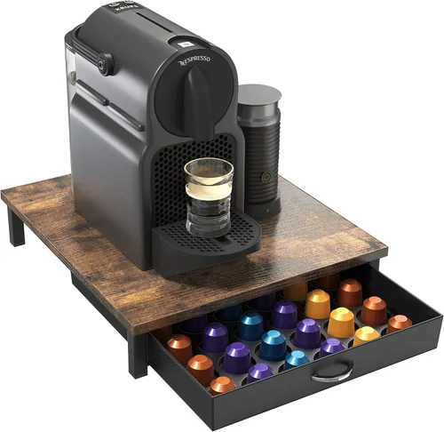 Miniatura 10 de DecoBros Nespresso OriginalLine gavetero con soporte para cápsulas de vidrio templado Vidrio templado - OriginalLine Only