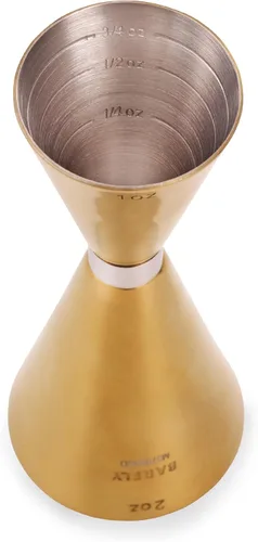 Miniatura 6 de Barfly Medidor de Bebidas, 1 oz x 2 oz Estilo Delgado, Dorado