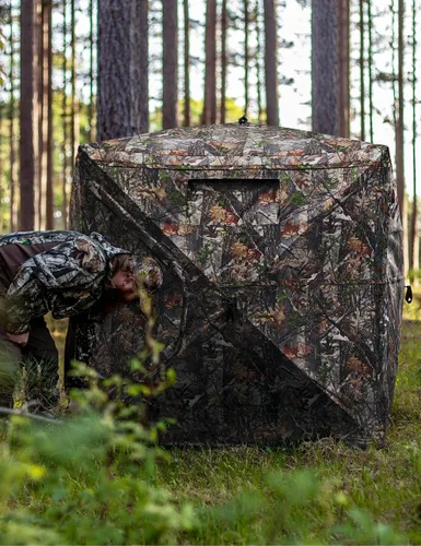 Miniatura 6 de TIDEWE Hunting Blind 270°See Through with Carrying Bag for Turkey Hunting, Pop Up Ground Blinds, Portable Resilient Hunting Tent