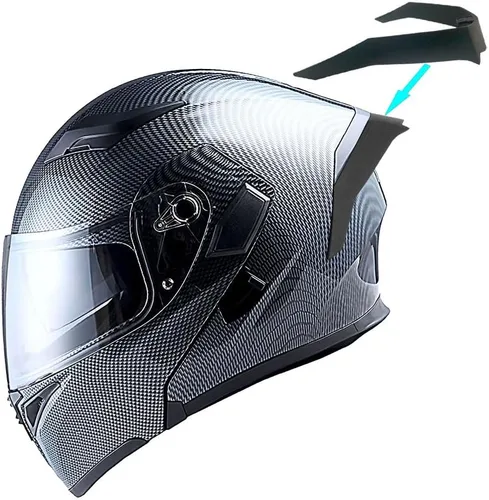 Miniatura 11 de 1Storm Casco modular de cara completa para motocicleta con doble visera abatible y protector solar: HB89 Flecha Azul