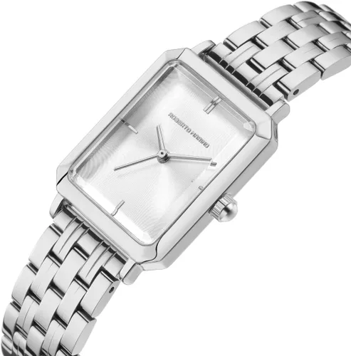 Miniatura 2 de Roberto Marino RM1982 Reloj de lujo para mujer rectangular dorado - Movimiento de cuarzo japonés, diseño vintage de acero inoxidable, esfera