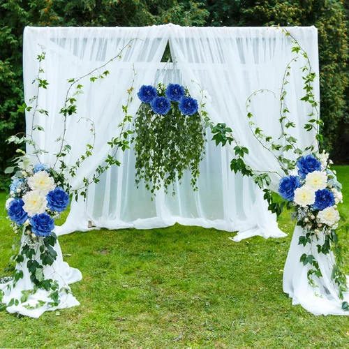 Miniatura 7 de 20 Piezas Flores Artificiales Peonías, Peonías Falsas de Seda de 5" con Tallos de 6" Sin Hoja, Flores de Peonías Sintéticas para Decoración