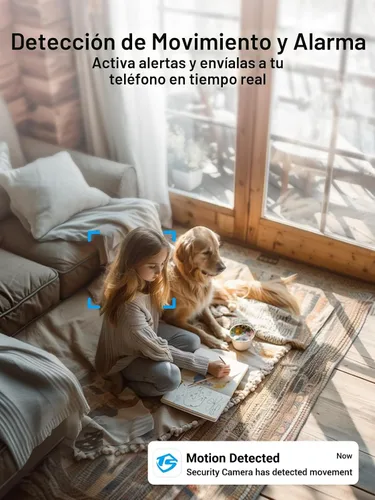 Miniatura 4 de [5G y 2.4G] Cámara de seguridad para interiores y exteriores para el hogar, cámara de bebé/anciano/perro/mascota con aplicación de teléfono, cámara
