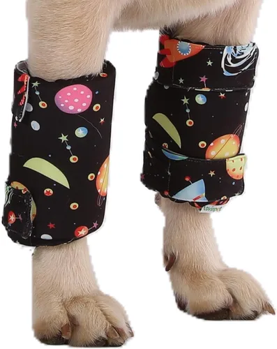 Miniatura 8 de LovinPet Rodilleras para perros, par de 2 soportes para razas medianas y grandes, almohadillas de espuma viscoelástica para cuidado