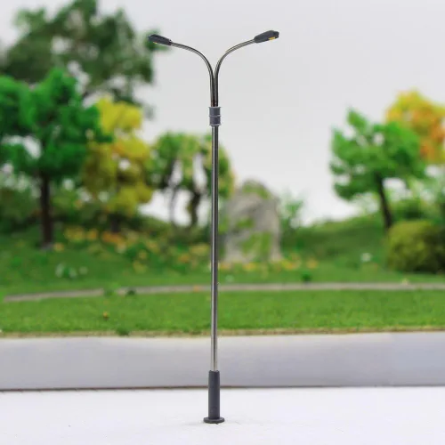 Miniatura 2 de LQS13W 10pcs modelo ferroviario tren lámpara poste calle luces HO OO TT escala LED nuevo