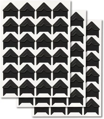 Miniatura 11 de GOONAVI 10 hojas de 240 unidades, color plateado brillante, sin ácidos, esquinas de fotos autoadhesivas para álbum de fotos, calcomanías de esquina