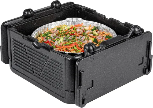 Miniatura 11 de Restaurantware -Cater Tek - Caja caliente de catering de 42 cuartos de galón, 1 bandeja portadora de alimentos aislada de carga superior - Capacidad