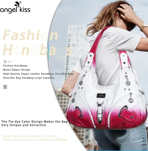 Miniatura 6 de Angelkiss Hobo Carteras y bolsos para mujeres Bolso de mano para mujeres Carteras grandes Bolsos de hombro diarios Purses, handbags, Handbag, Women
