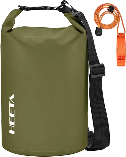 Miniatura 11 de HEETA - Bolsa seca impermeable para mujeres y hombres (versión actualizada) 5 L/10 L/20 L/30 L/40 L, bolsa de almacenamiento seca ligera con parte