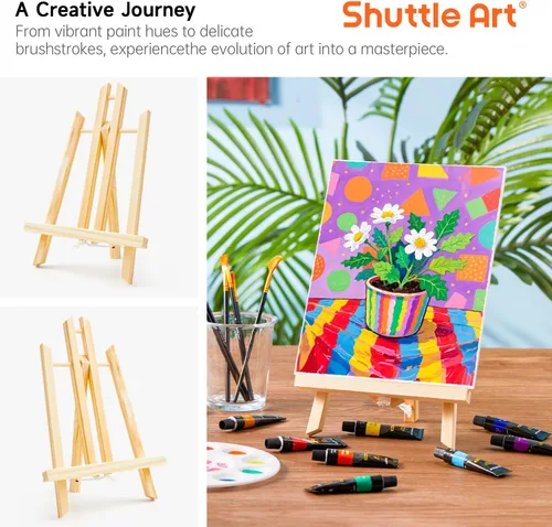 Miniatura 4 de Shuttle Art Kit de pintura para adultos y parejas, kit de pintura para citas nocturnas y manualidades, con 2 paquetes de pintura de 15 colores, 2