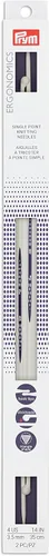Miniatura 10 de Prym Ergonomics - Aguja de tejer de un solo punto de 14 pulgadas, tamaño 2 (paquete de 2)