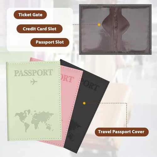 Miniatura 4 de Funda para pasaporte, funda para pasaporte, funda para pasaporte, protector de pasaporte, artículos esenciales para mujeres y hombres, accesorios