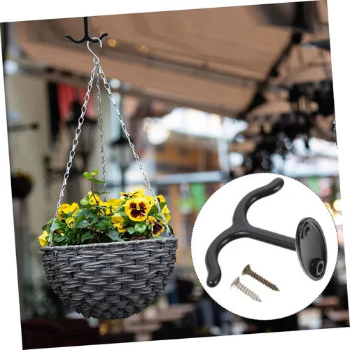 Miniatura 5 de CHILDWEET Gancho de doble punta de aleación de zinc para sombreros, llaves, bolsas, fuerte capacidad de carga, fácil de instalar, ideal para baño