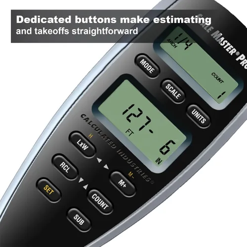 Miniatura 6 de Calculated Industries Scale Master Pro Medidor Digital de Planos de 7.3 Pulgadas (6025) 72 básculas imperiales y métricas integradas de EE. UU., 6