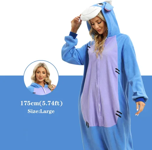 Miniatura 2 de NAITOKE Pijama de animal para adultos, disfraz de Halloween, cosplay