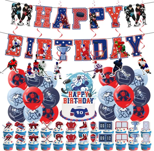Miniatura 11 de Decoraciones de cumpleaños de baloncesto, lindo cartel de feliz cumpleaños con temática deportiva, suministros divertidos para fiesta de niño y niña