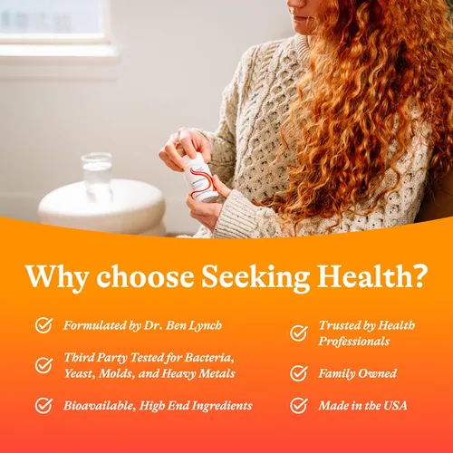 Miniatura 6 de Seeking Health L-5-MTHF, apoya la metilación saludable, suplemento de folato de metilo de fácil absorción, suplemento de apoyo MTHFR, 1,700 mcg