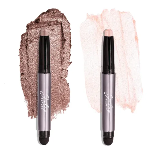 Julep - Sombra de ojos 101 de crema a polvo, resistente al agua, en barra de punta doble – De larga duración, a prueba de arrugas, fácil de aplicar