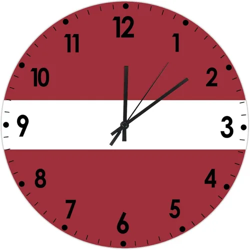 Miniatura 91 de Cheyan Reloj de pared con bandera de Canadá de 12 pulgadas, silencioso, sin tictac, de PVC, funciona con pilas, reloj redondo decorativo, regalo