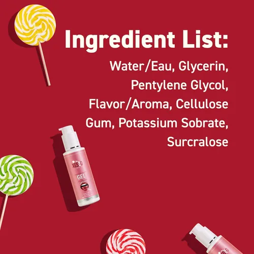Miniatura 6 de XESSO Fruity Lollipop - Gel lubricante oral comestible con sabor a piruleta, 4 onzas líquidas, ingredientes hipoalergénicos para hombres, mujeres