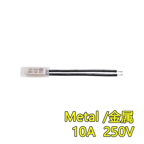 Miniatura 2 de KSD9700 Temperature Control Switch 5 10 16A 250V 40-155 Degrees Celsius Normally Closed/Normal Open Thermostat Thermal Protection Fuse(Metal