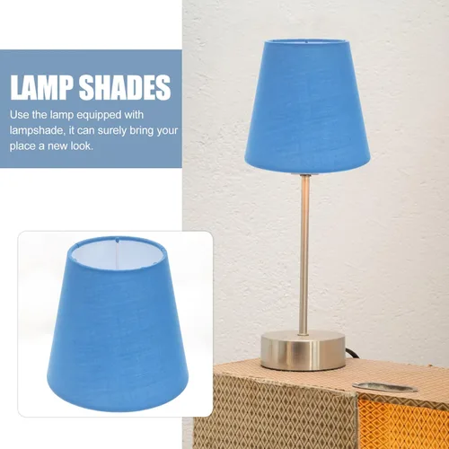 Miniatura 6 de KALLORY Pantallas de lámpara pequeñas, pantalla de tela de araña de tela, pantalla de barril de luz para lámpara de mesa colgante