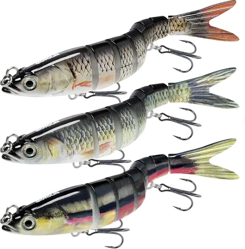 Miniatura 13 de GOTOUR Fishing Lures for Freshwater or Saltwater, Easy to Use for Family Fishing Beginner and Pros, Most Lifelike Jointed Swimbait，Slow Sinking Bass