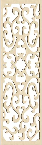 Miniatura 114 de Smithfield Paneles de pared decorativos de madera con calado, 13 3/8 pulgadas de ancho x 34 3/8 pulgadas de alto x 3/8 de alto, roble rojo rojo