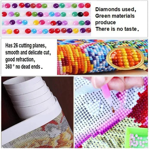 Miniatura 4 de Pintura de diamante personalizada con sus fotos, cuadrada, kits de pintura de diamante personalizados para adultos, con su propia imagen
