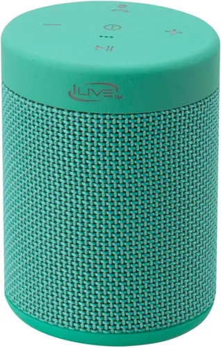 Miniatura 7 de iLive Electronics Altavoz inalámbrico de tela impermeable, 2.56 x 2.56 x 3.4 pulgadas, batería recargable incorporada, negro (ISBW108B)