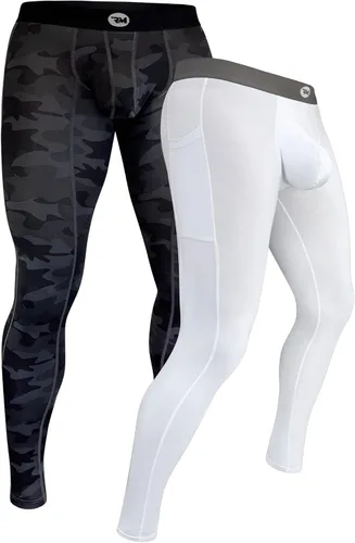 Miniatura 52 de Real Men ABCD Pouch - Pantalones de compresión para hombre, paquete de 1, 2 y 3, leggings para hombre, pantalones de yoga, medias, capa base