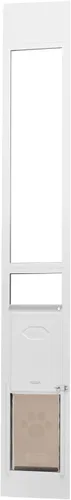Miniatura 11 de VEVOR Puerta para perro para puerta corrediza de vidrio, 75 7/8 "-80 11/16 pulgadas de altura ajustable para puertas correderas, marco de aluminio