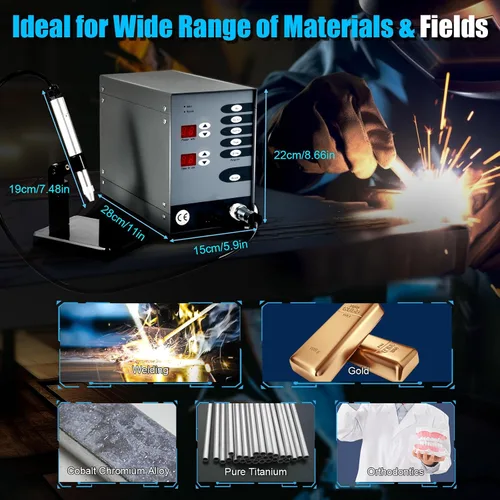 Miniatura 2 de Máquina automática de soldadura por puntos CNC, máquina de soldadura de mano portátil para metal, kits de soldador de joyas permanentes de 110 V/60