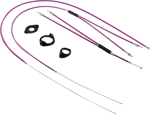 Miniatura 5 de Cable de freno y carcasa, BMX Bicicleta Bicicleta Gyro Cables de Freno Delantero y Trasero (Superior e Inferior) Rotor Spinner Rojo