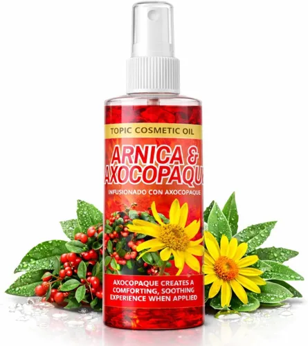 Miniatura 4 de Paquete de Árnica + Axocopaque – Flores de Arnica Gel 4.23 oz + Aceite Axocopaque de Arnica 8 onzas líquidas Gel de masaje botánico natural