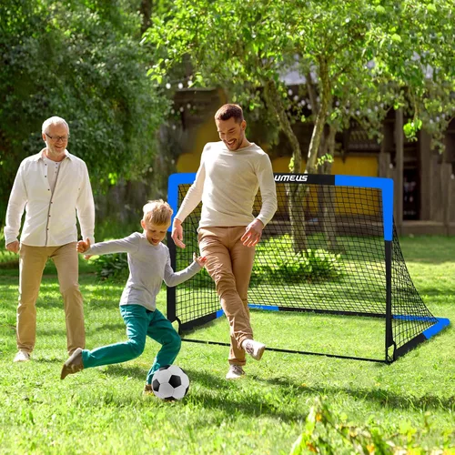 Miniatura 5 de Kids Soccer Goals for Backyard Set of 2, 4 x 3 ft/6 x 4 Toddler Soccer Goal Training Equipment with Soccer Ball, Cones, Pop Up Soccer Net for Kids