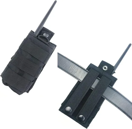 Miniatura 6 de Molle Tactical - Funda universal de nailon para radio compatible con Baofeng Midland Motorola Walkie talkies