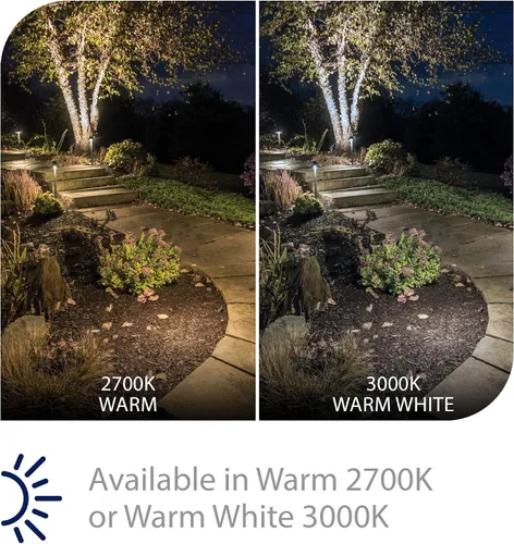 Miniatura 3 de Iluminación de paisaje WAC, luz redonda LED de 12 V y área 2700 K en negro
