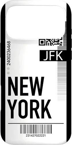 Miniatura 22 de Funda para iPhone 13 Pro Max New York Air Flight Ticket Phone Case