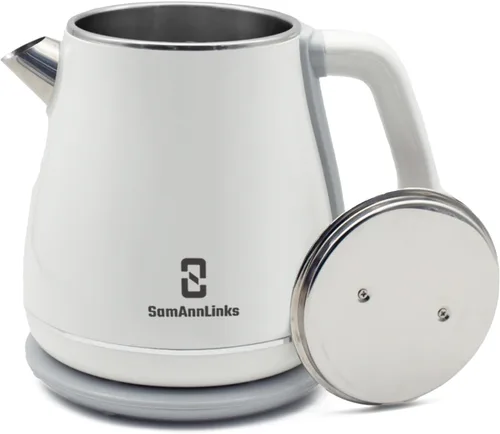 Miniatura 9 de Hervidor eléctrico – Tetera inalámbrica de 1.8 L, interior de acero inoxidable, ebullición rápida, aislamiento de doble pared, apagado automático