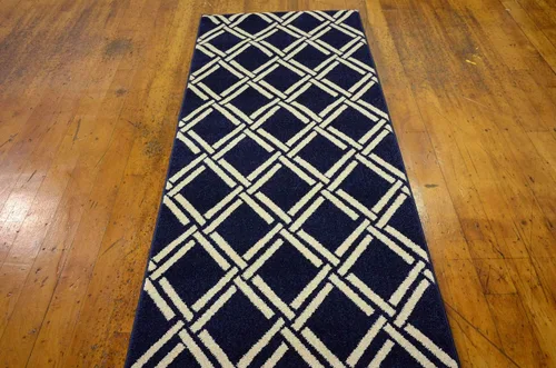 Miniatura 103 de Unique Loom Trellis Collection - Alfombra geométrica moderna azul marino (9 pies x 12 pies)