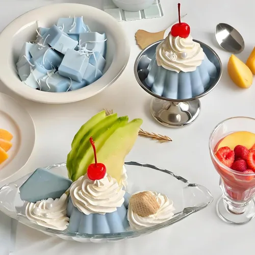 Miniatura 3 de Molde de silicona para pudín, bandeja antiadherente para hacer postres de gelatina de 6 cavidades, molde de natillas para pastel de mousse, juego